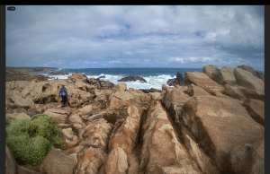 This image shows you a small portion of the jagged terrain near the Indian Ocean.